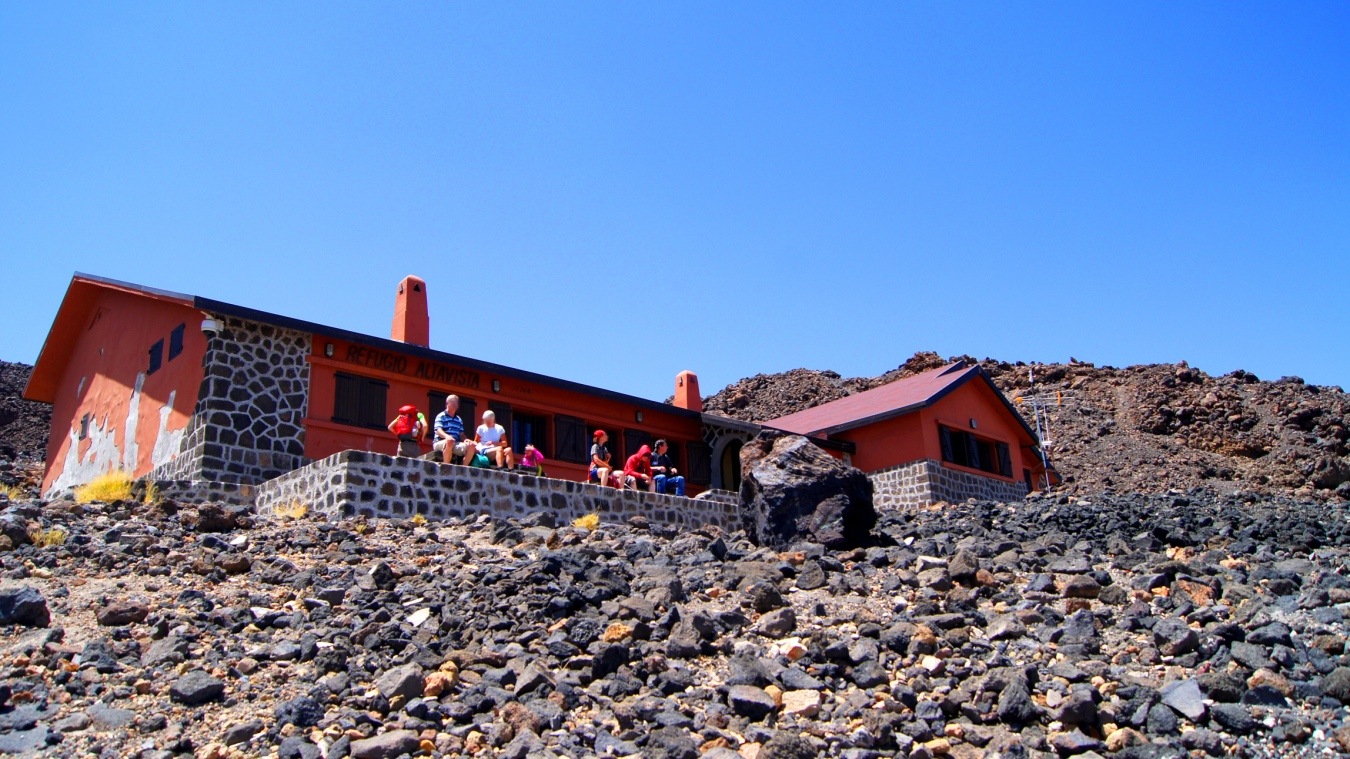 Das Refugio am Teide.