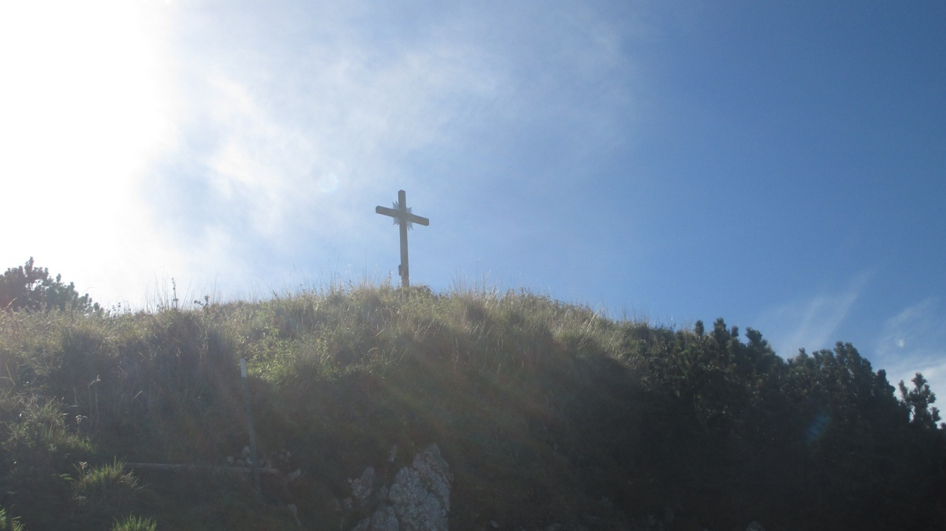 Das Gipfelkreuz des Hirschbichel.