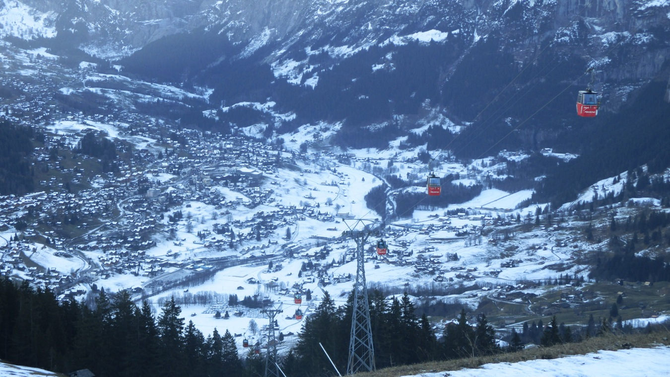 Die Männlichenbahn bei Grindelwald.