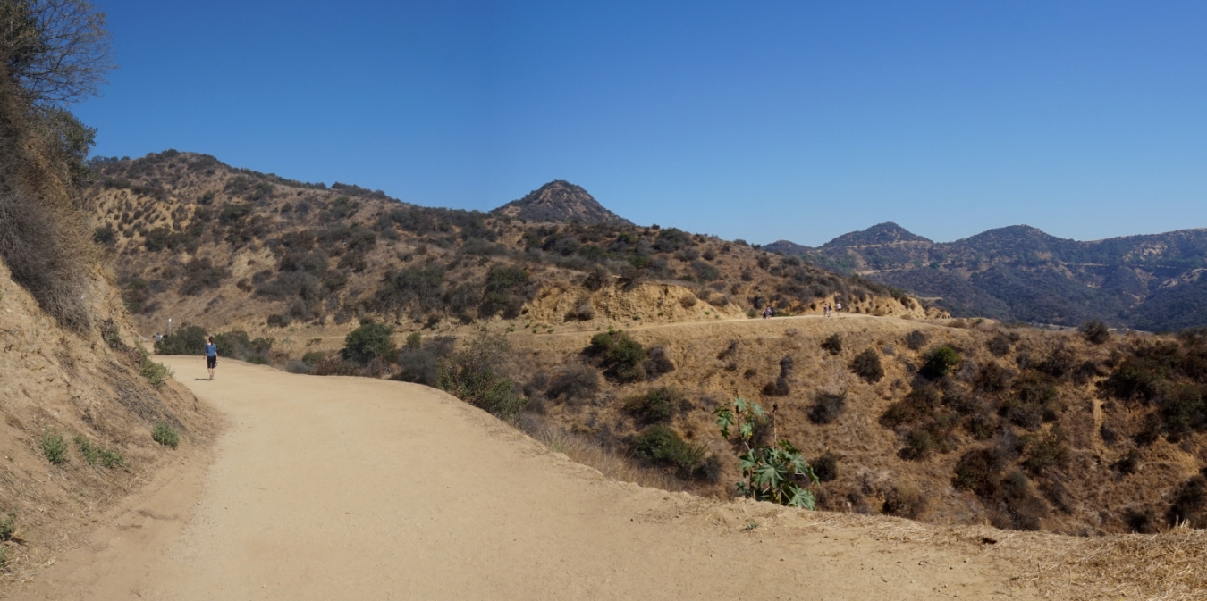 Der Mulholland Trail in den Hollywood Hills.