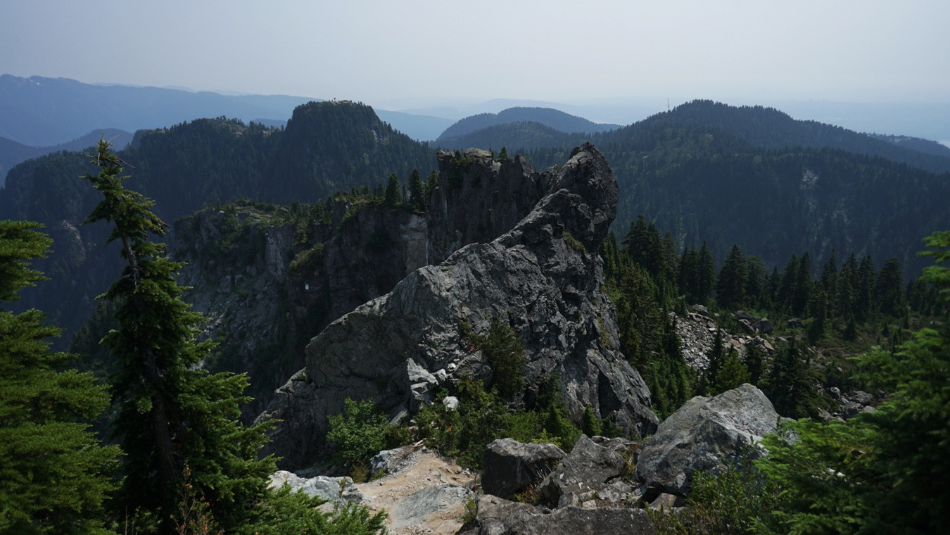 Der Abstieg vom Crown Mountain.