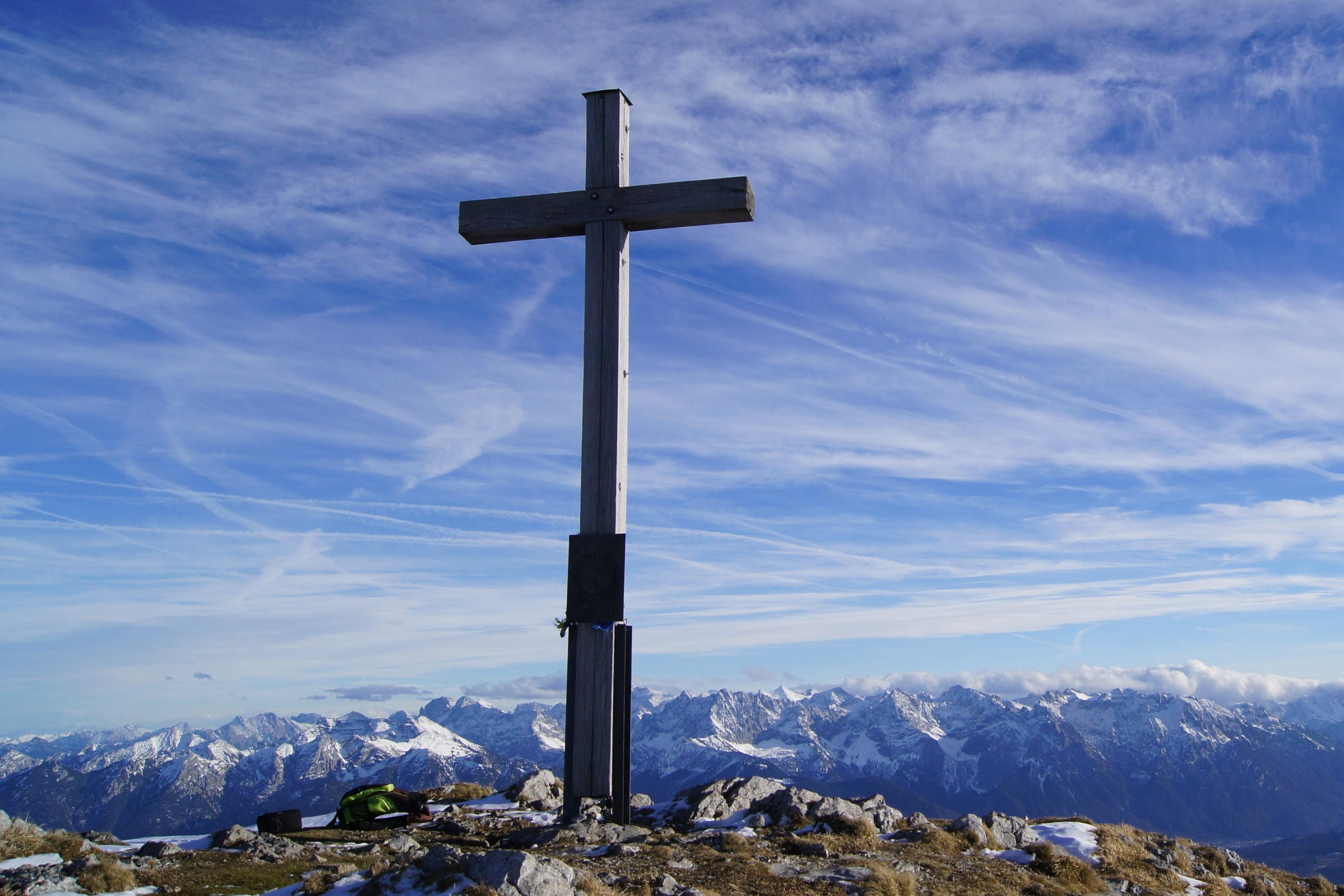 Das Gipfelkreuz am Krottenkopf.
