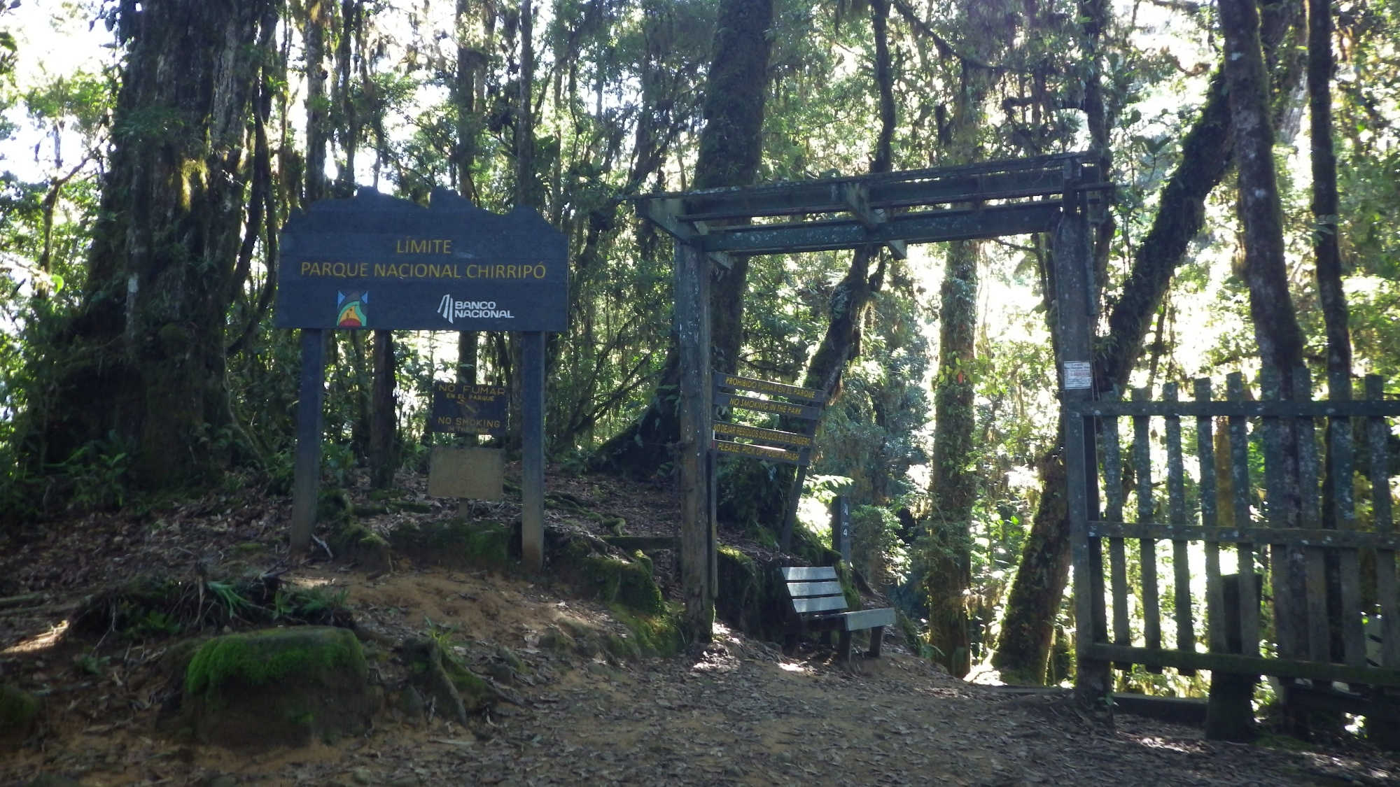 Der Eingang des Parque Nacional Chirripó.