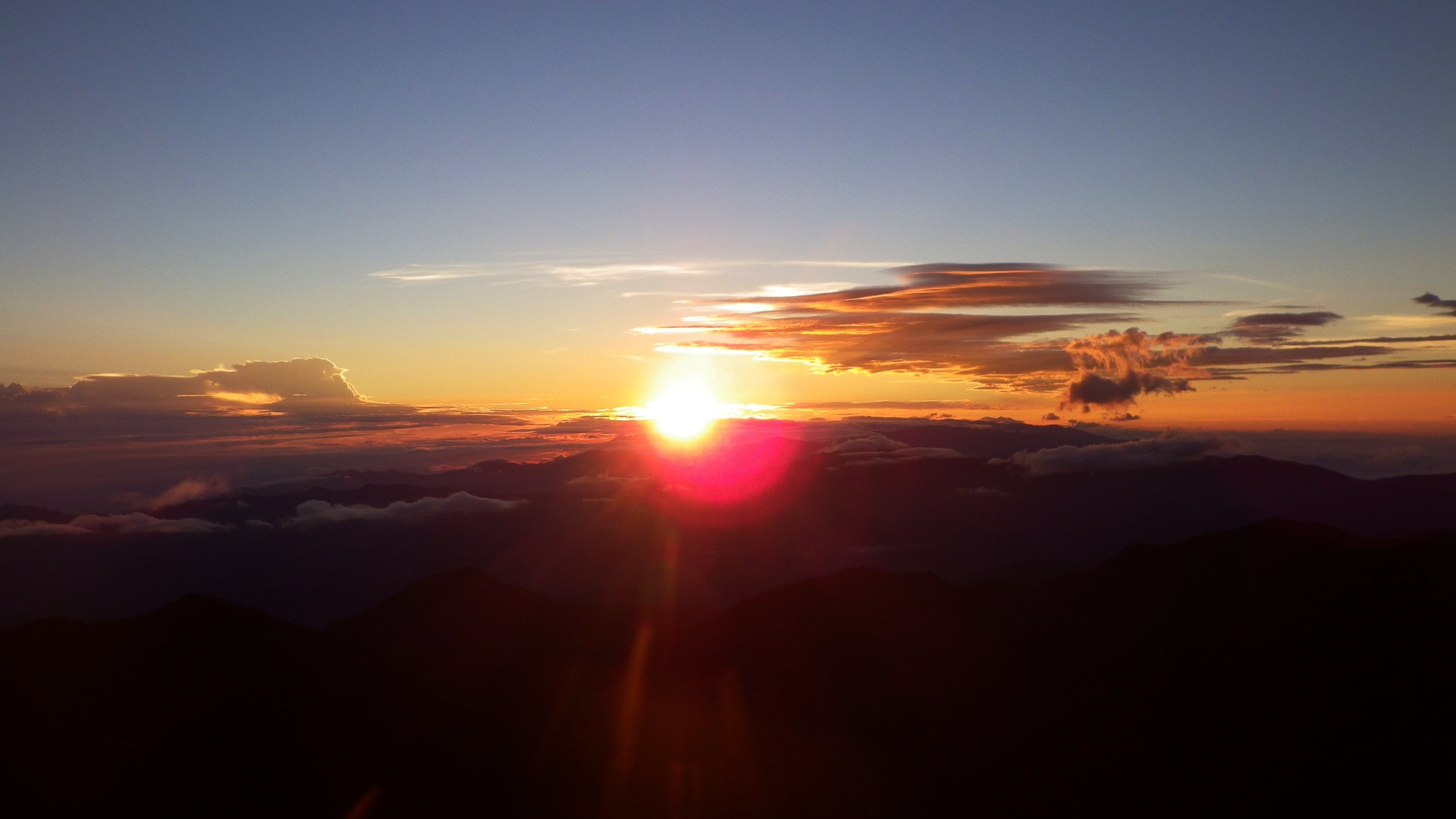 Sonnenaufgang am Cerro Chirripó.