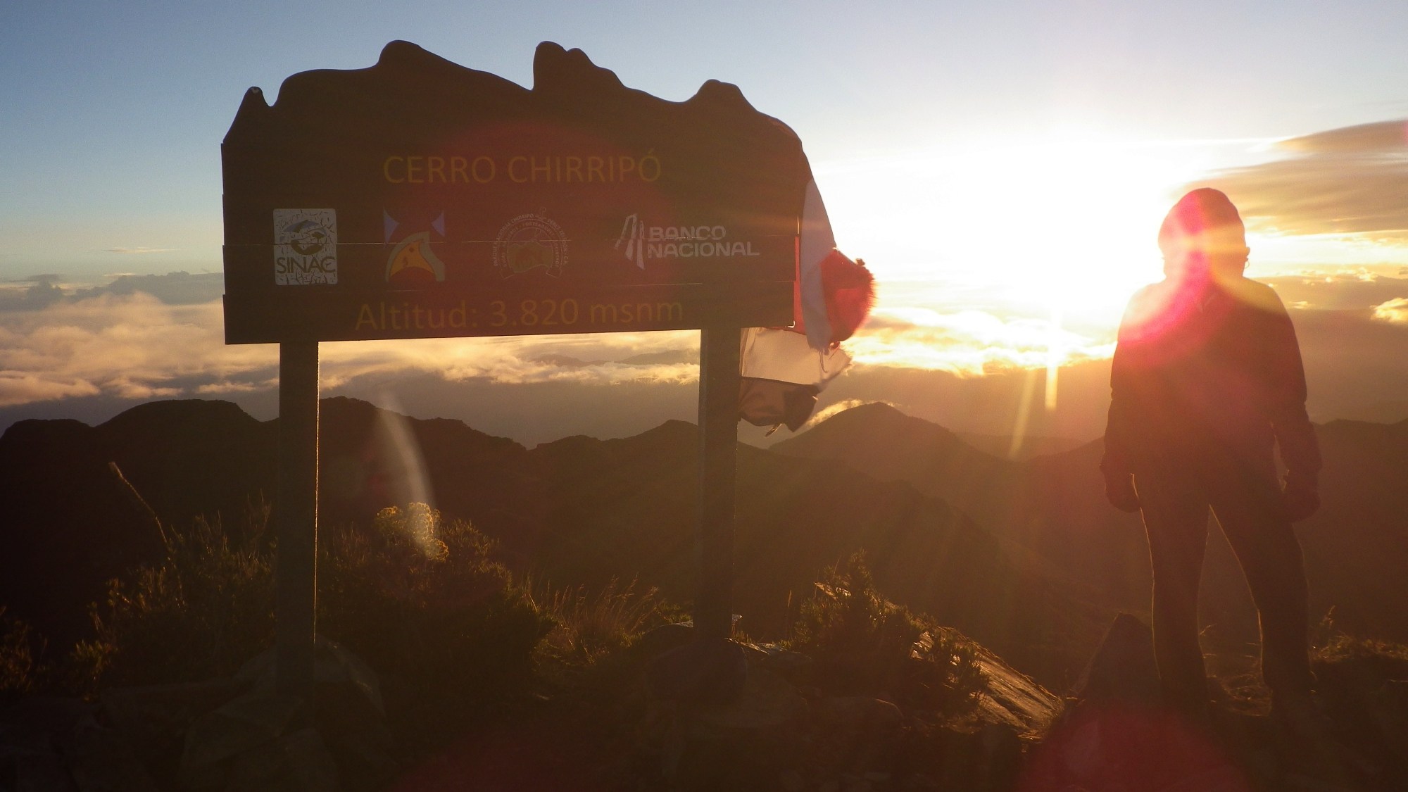 Sonnenaufgang am Cerro Chirripó.