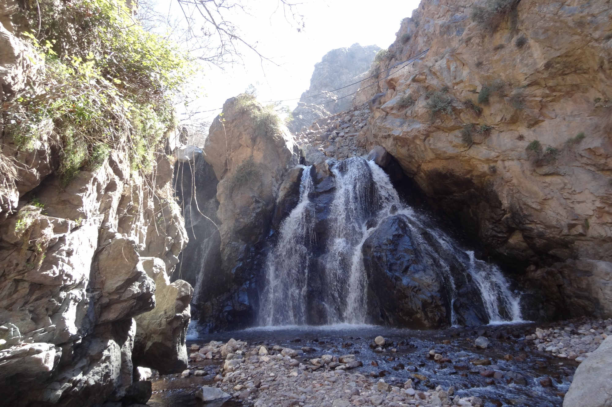Ein Wasserfall bei Imlil.