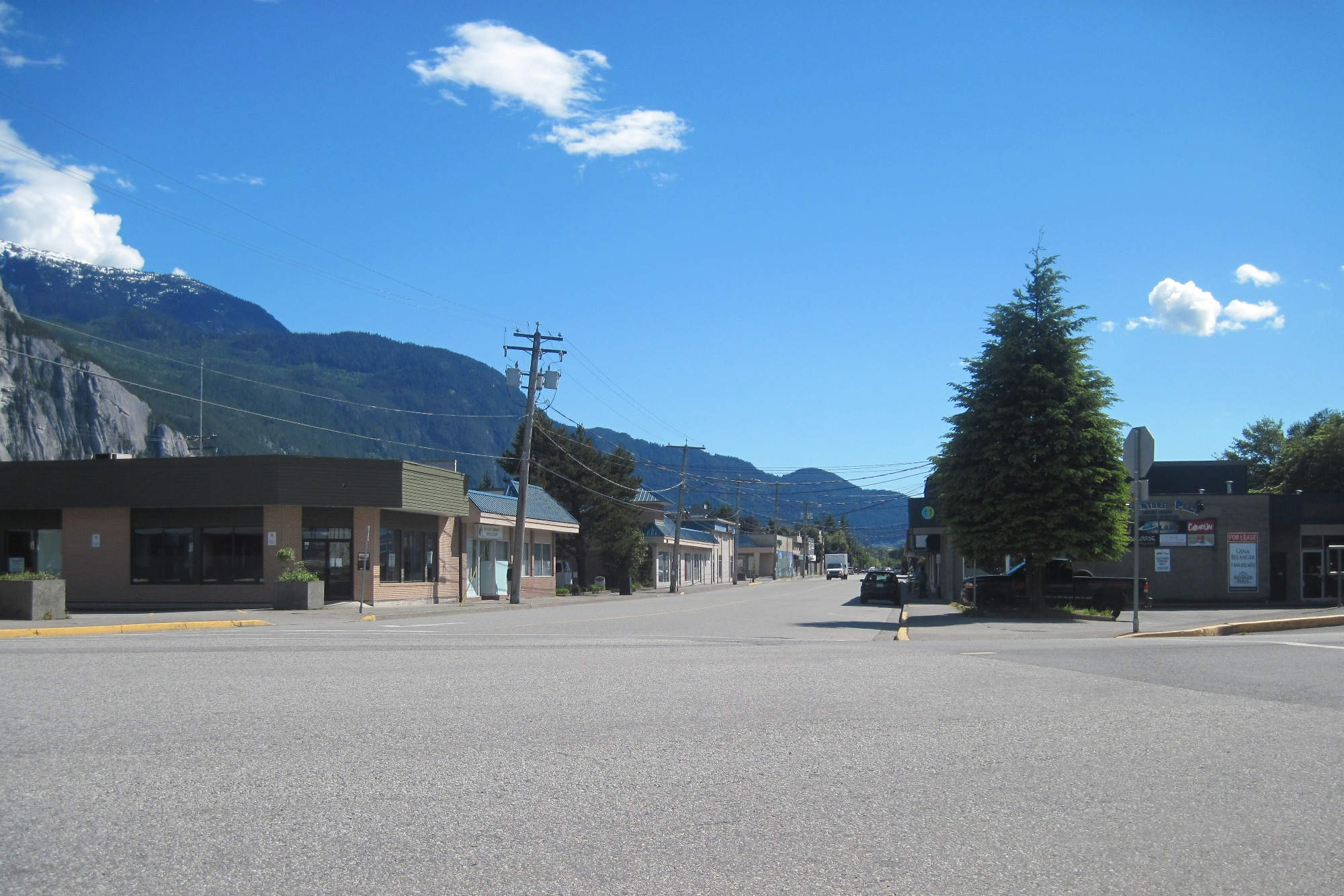 Die Straßen von Squamish.