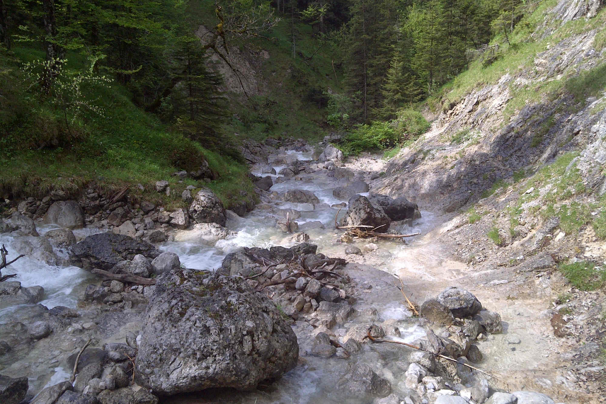 Der Gassellahnbach im Karwendel.