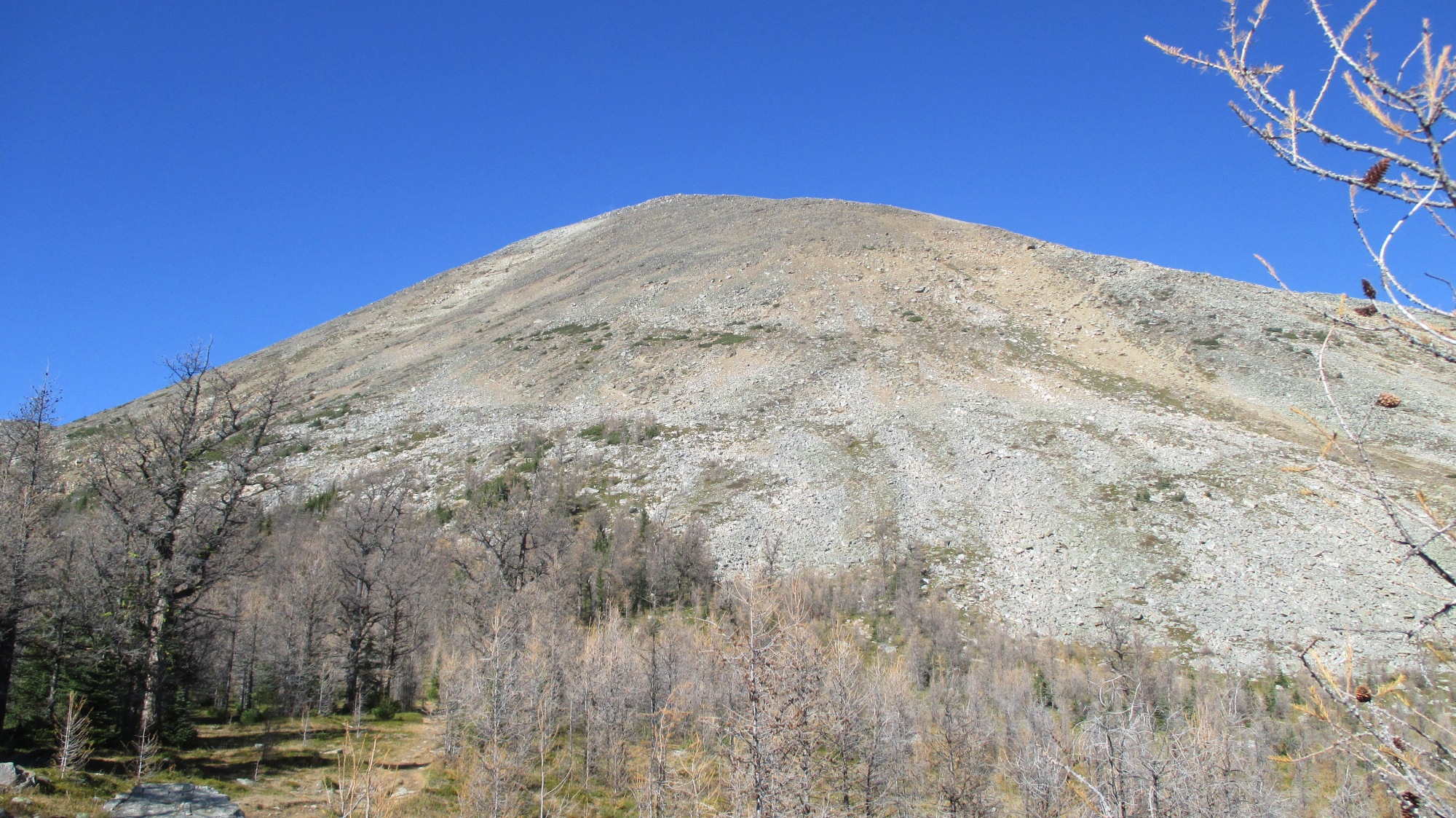 Der Gipfelaufbau des Fairview Mountain.