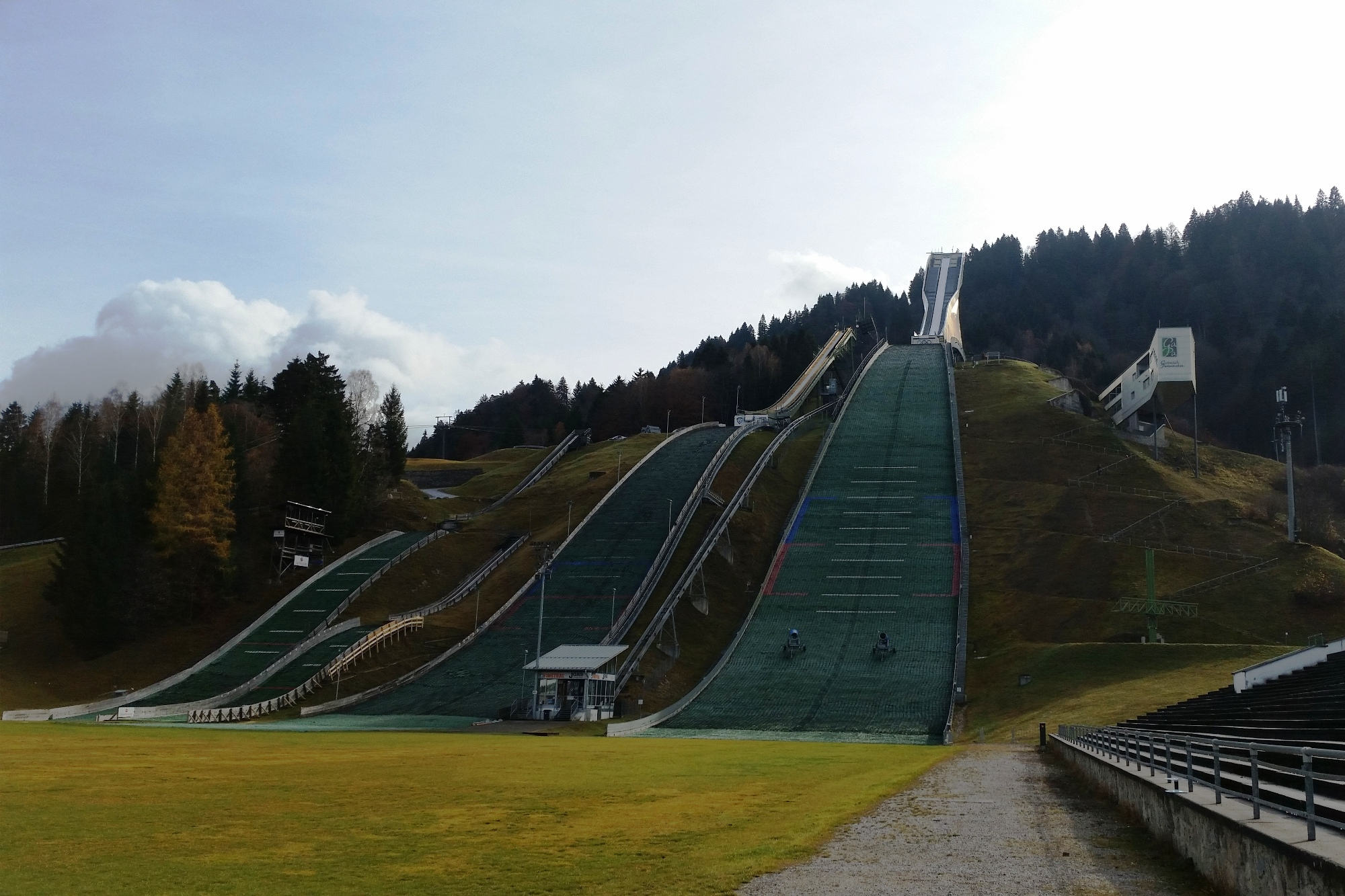 Die Olympiaschanze in Garmisch-Partenkirchen.