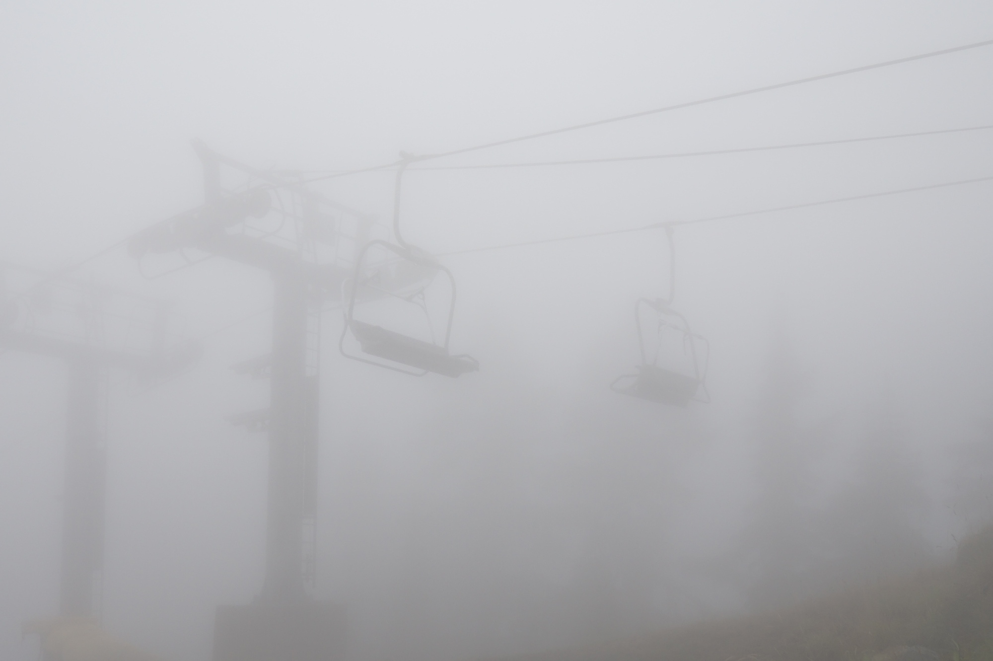 Nebel am Grouse Mountain.