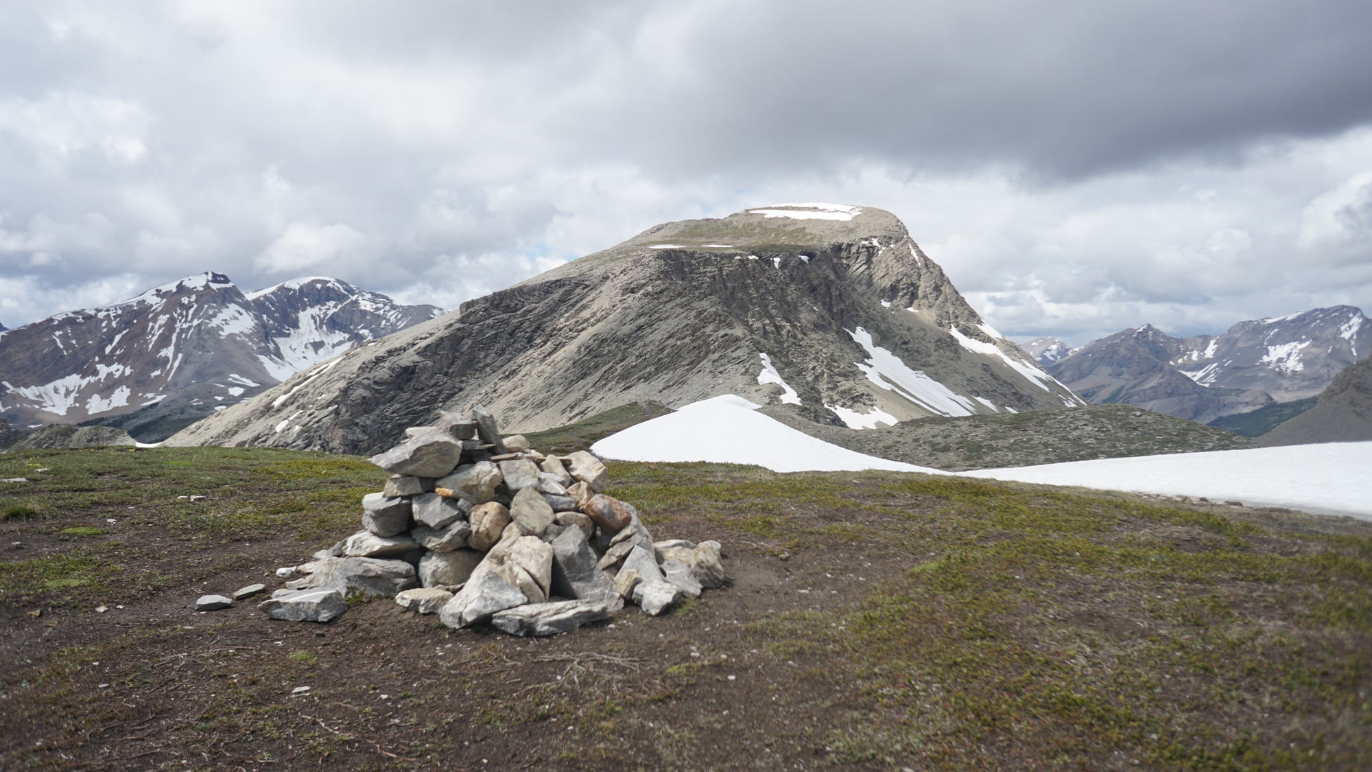 Der Gipfel des Nublet in den Kanadischen Rockies.