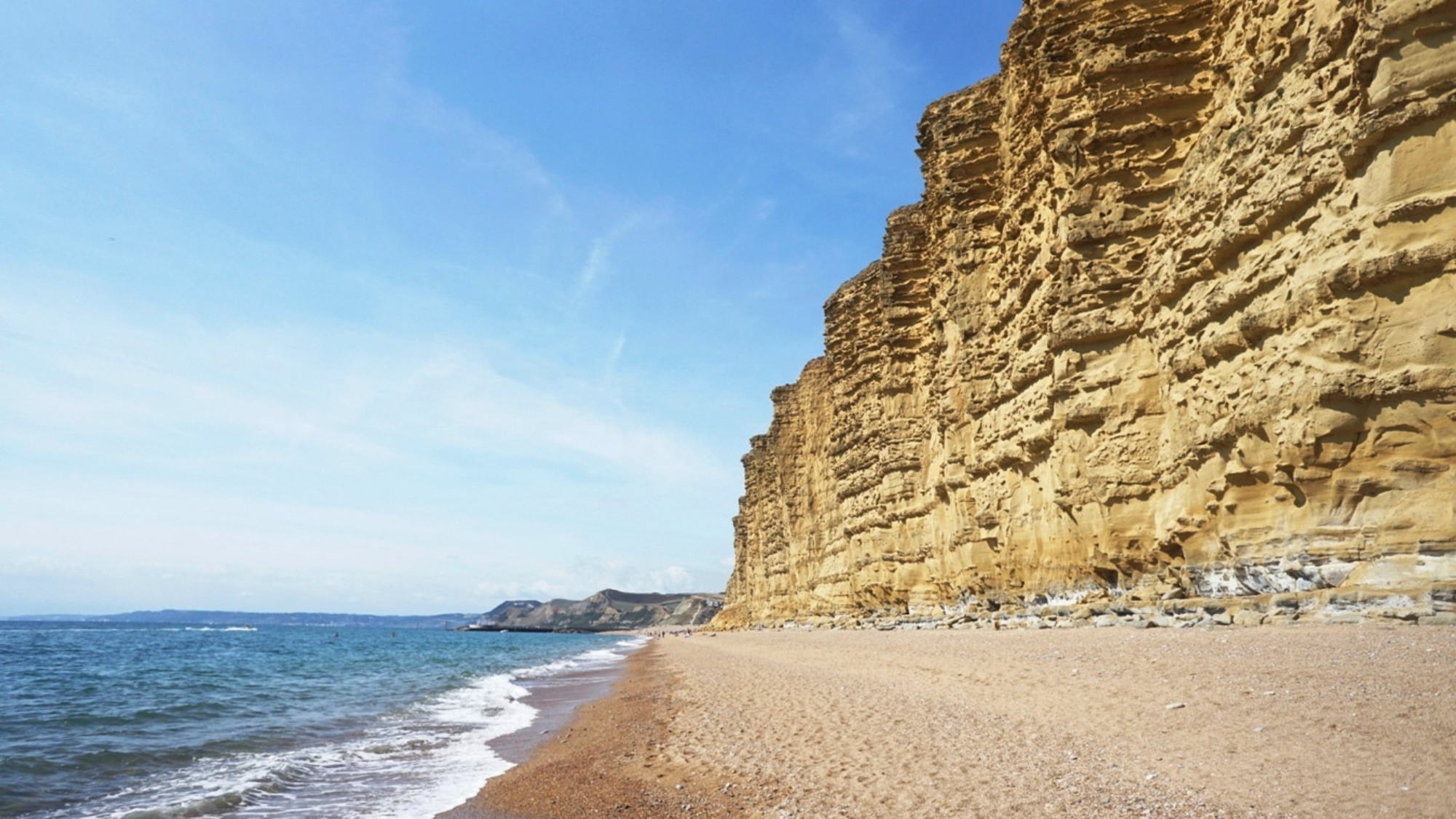 Die East Cliffs bei West Bay in Dorset.