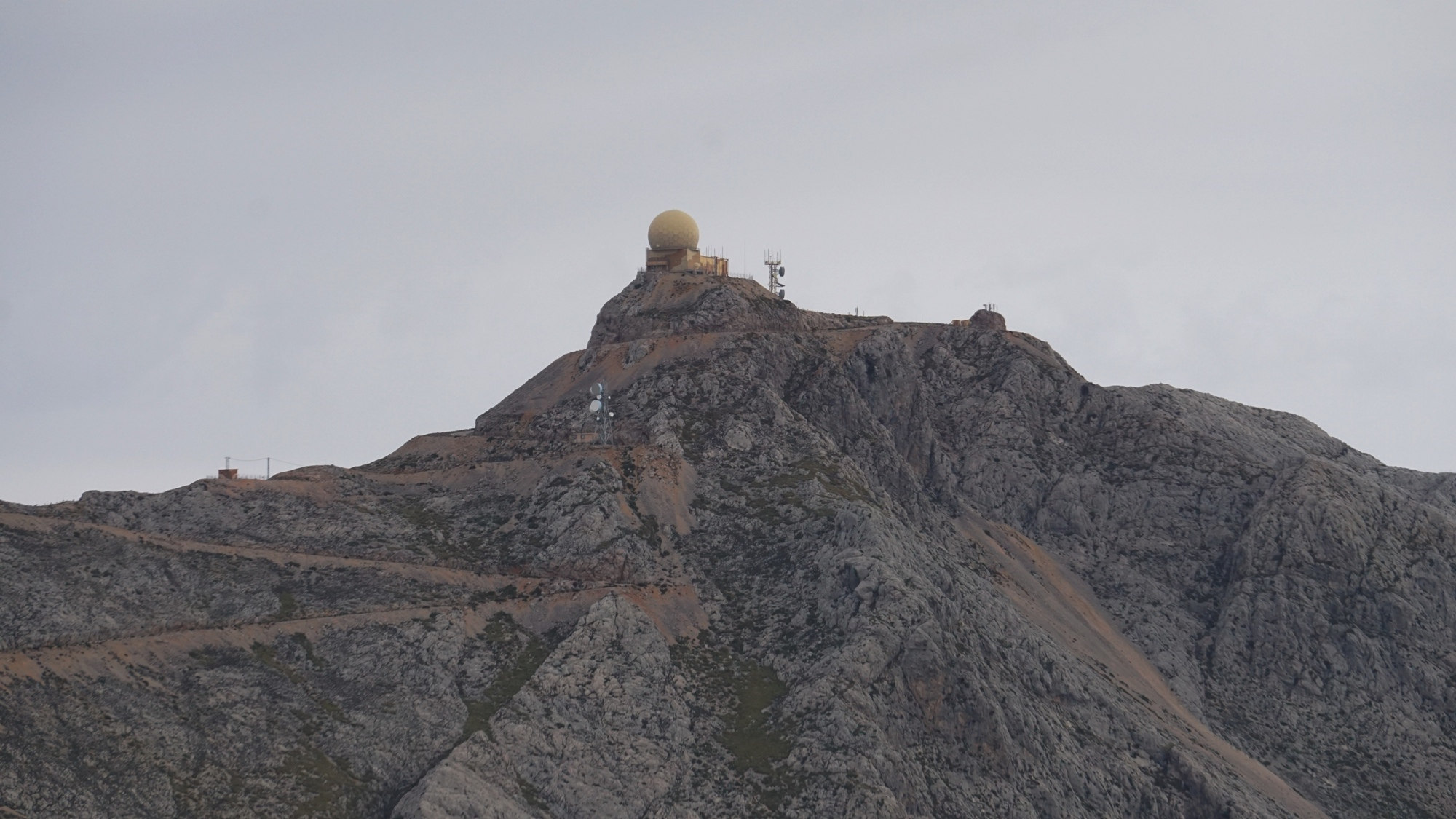 Der Blick vom Puig de sa Rateta auf den Puig Major.