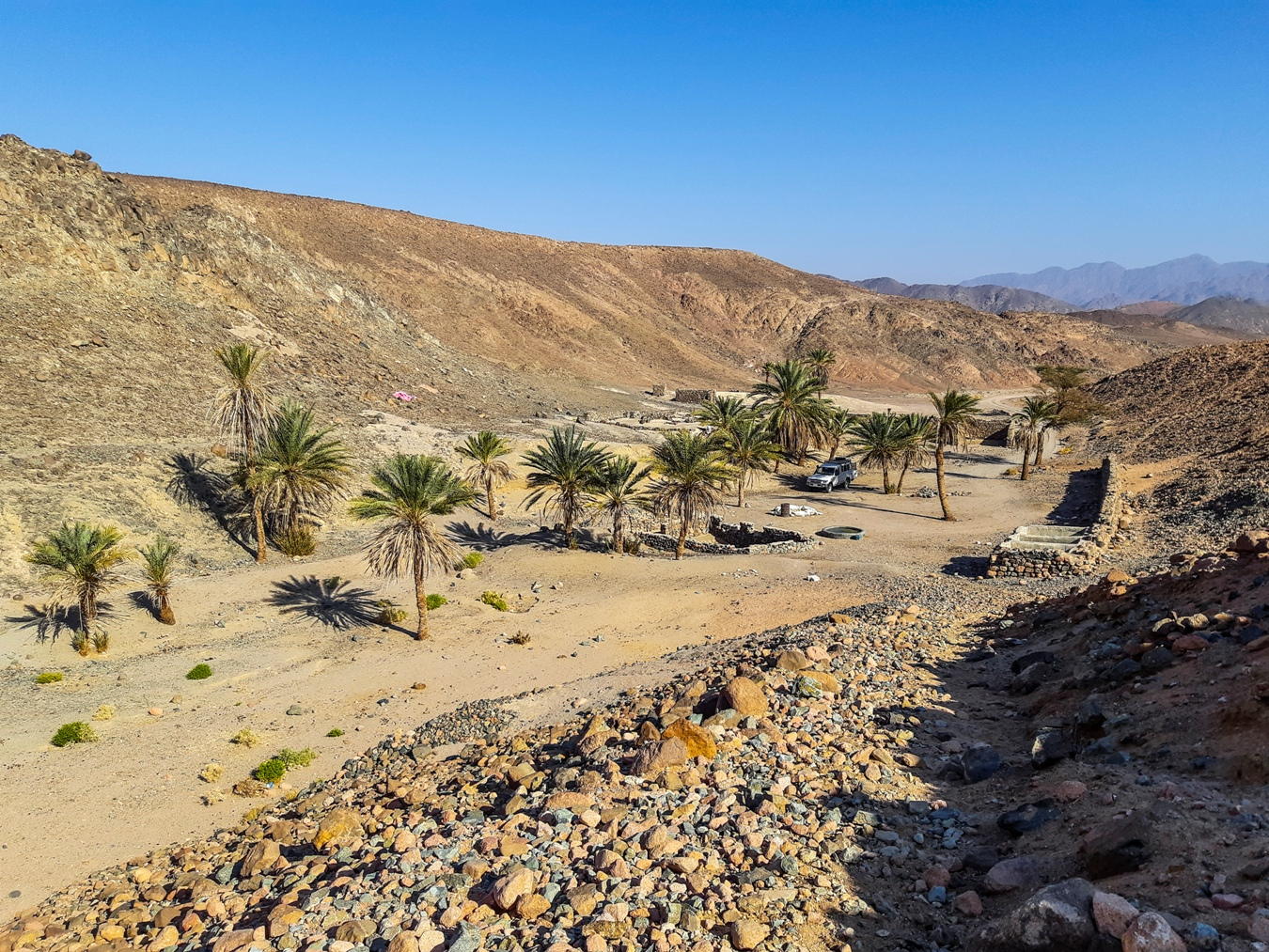 Eine Oase in der Wüste bei Hurghada.