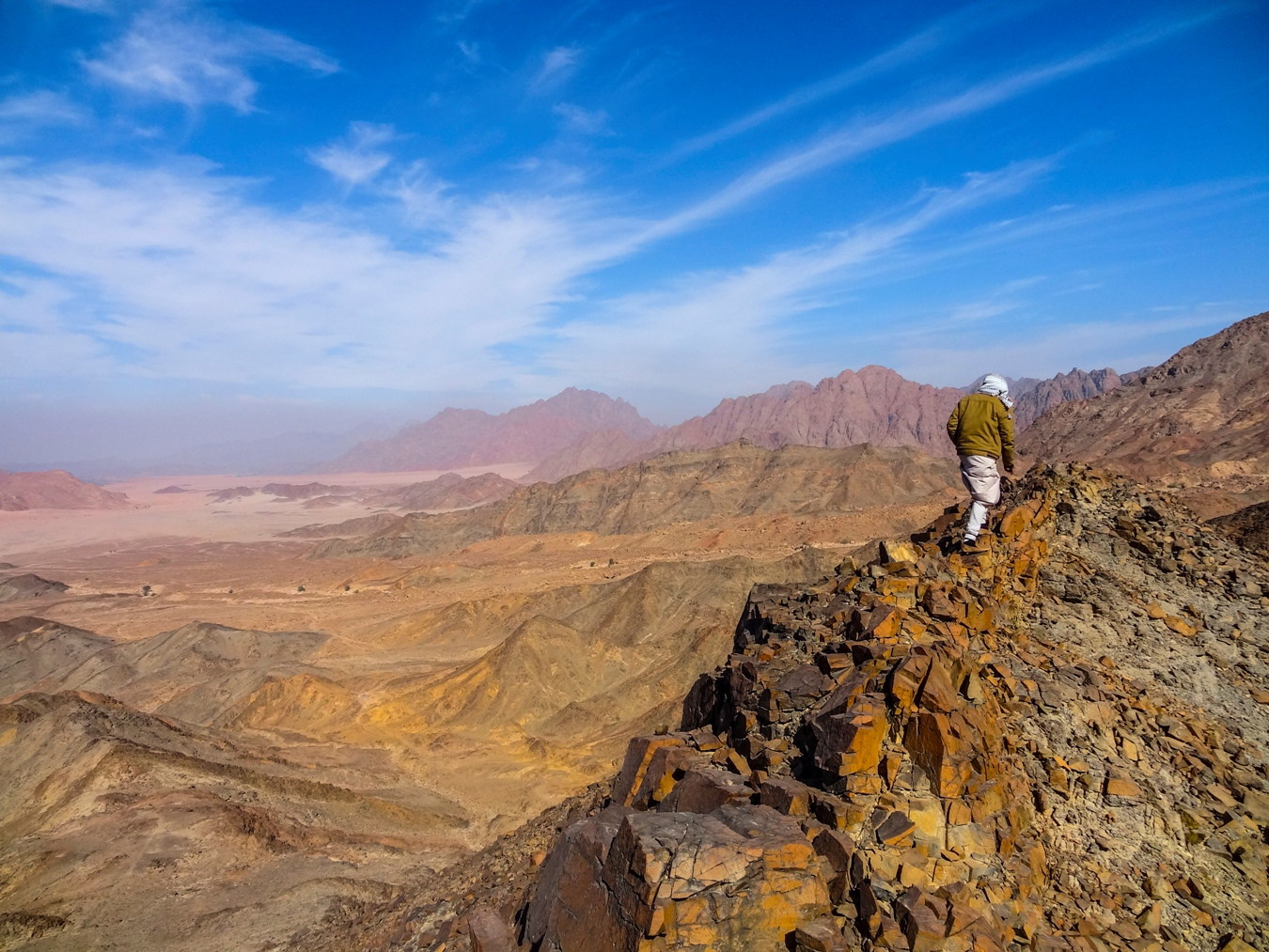 Waleed auf dem Vorgipfel des Jebel Abu Abid.
