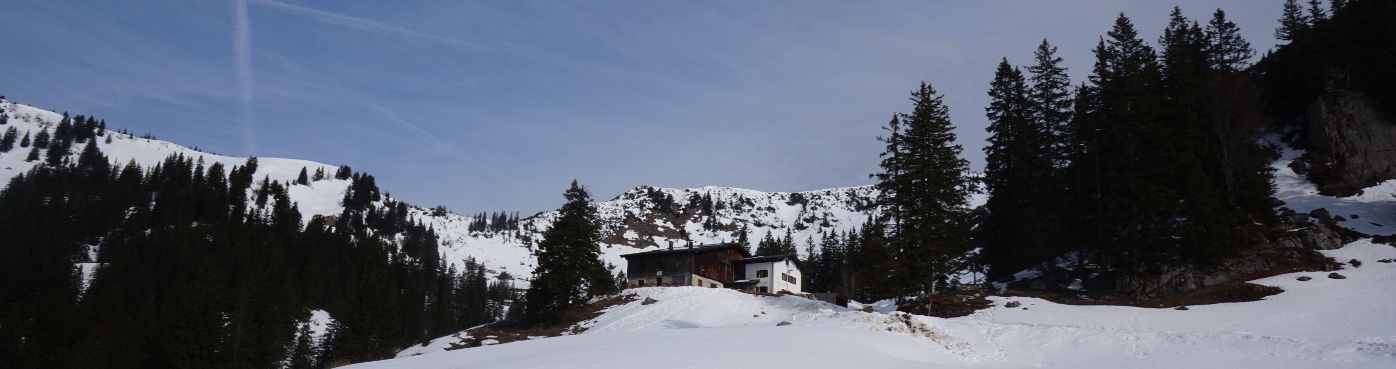 Die Priener Hütte in den Chiemgauer Alpen.