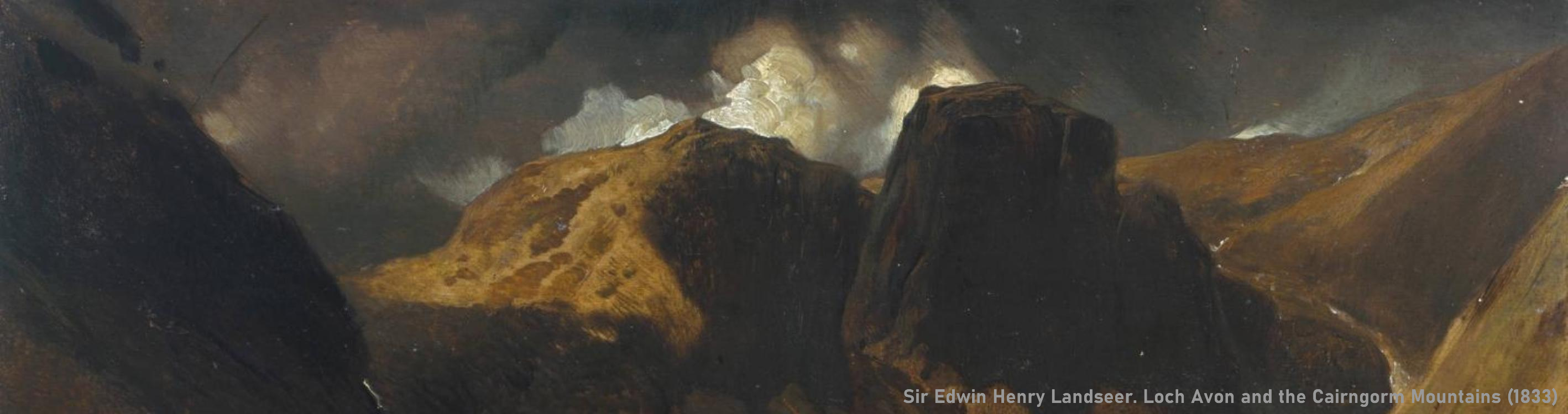 Sir Edwin Henry Landseer. Loch Avon and the Cairngorm Mountains (1833).