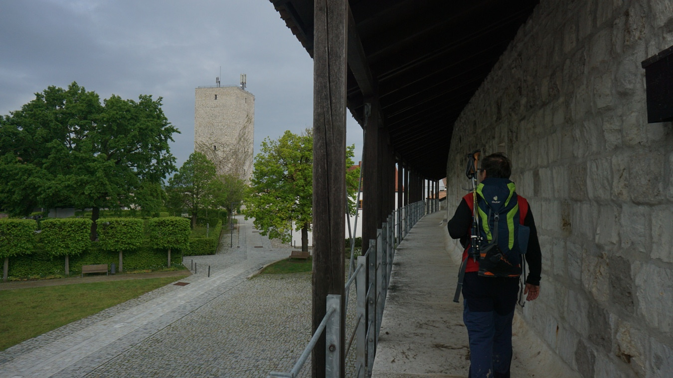 Die Burg Vohburg mit dem Burgfried.