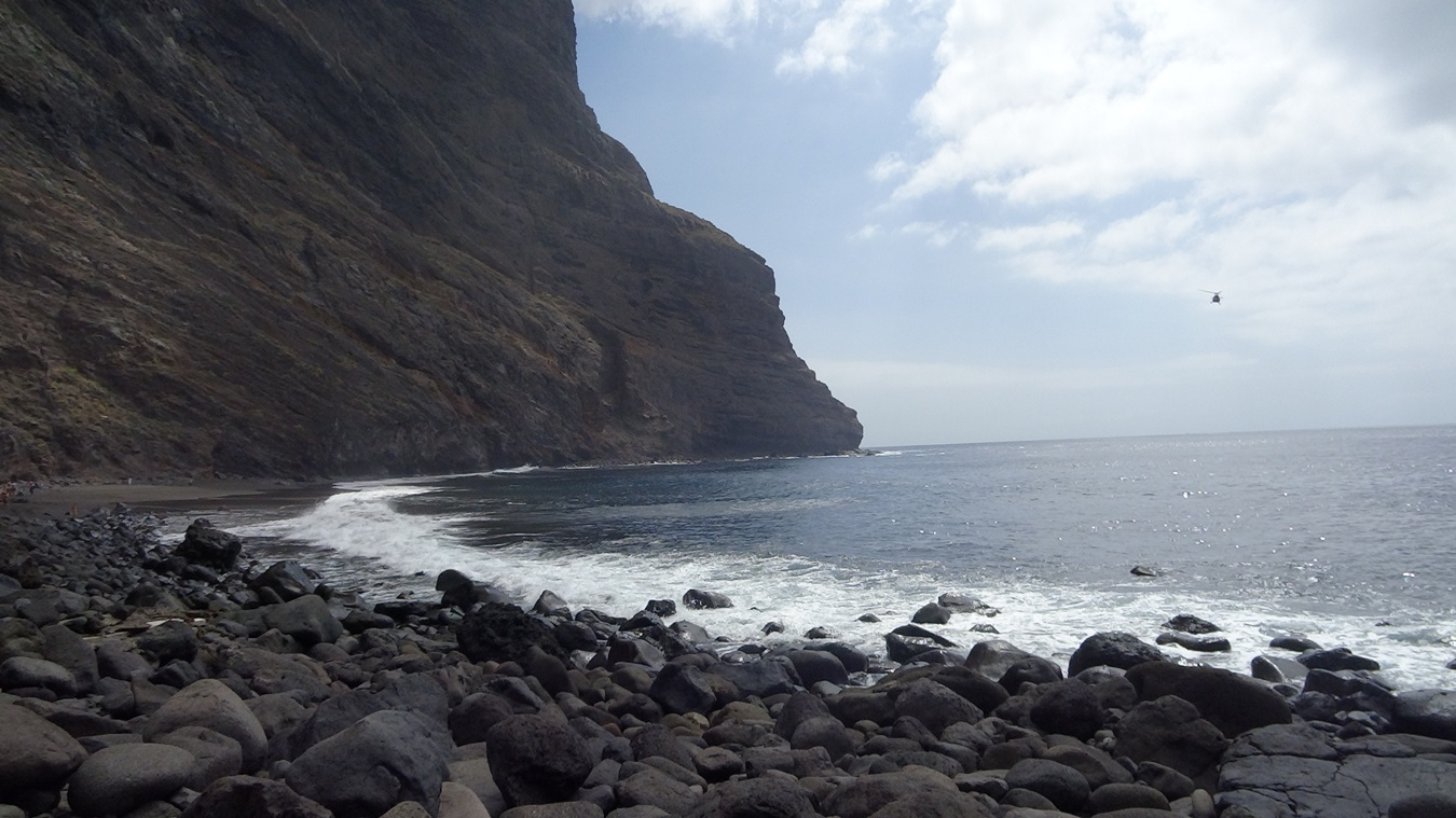 Der Playa de Masca am Ende der Masca-Schlucht im Teno-Gebirge Teneriffas.