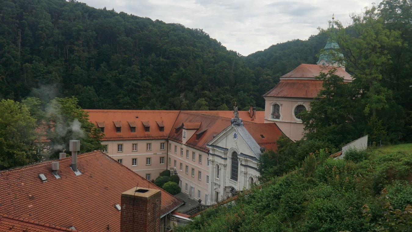 Die Zinnen des Kloster Weltenburg.
