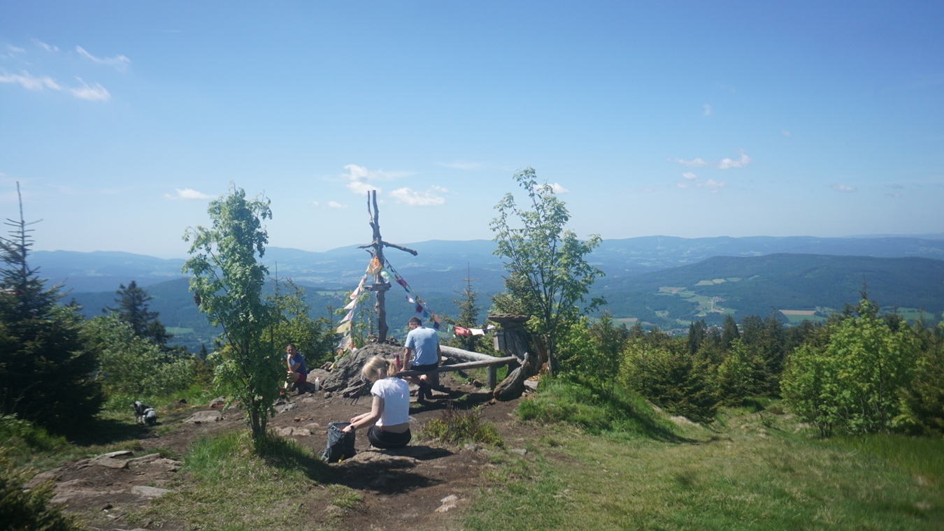 Der Gipfel der Heugstatt im Bayerischen Wald.