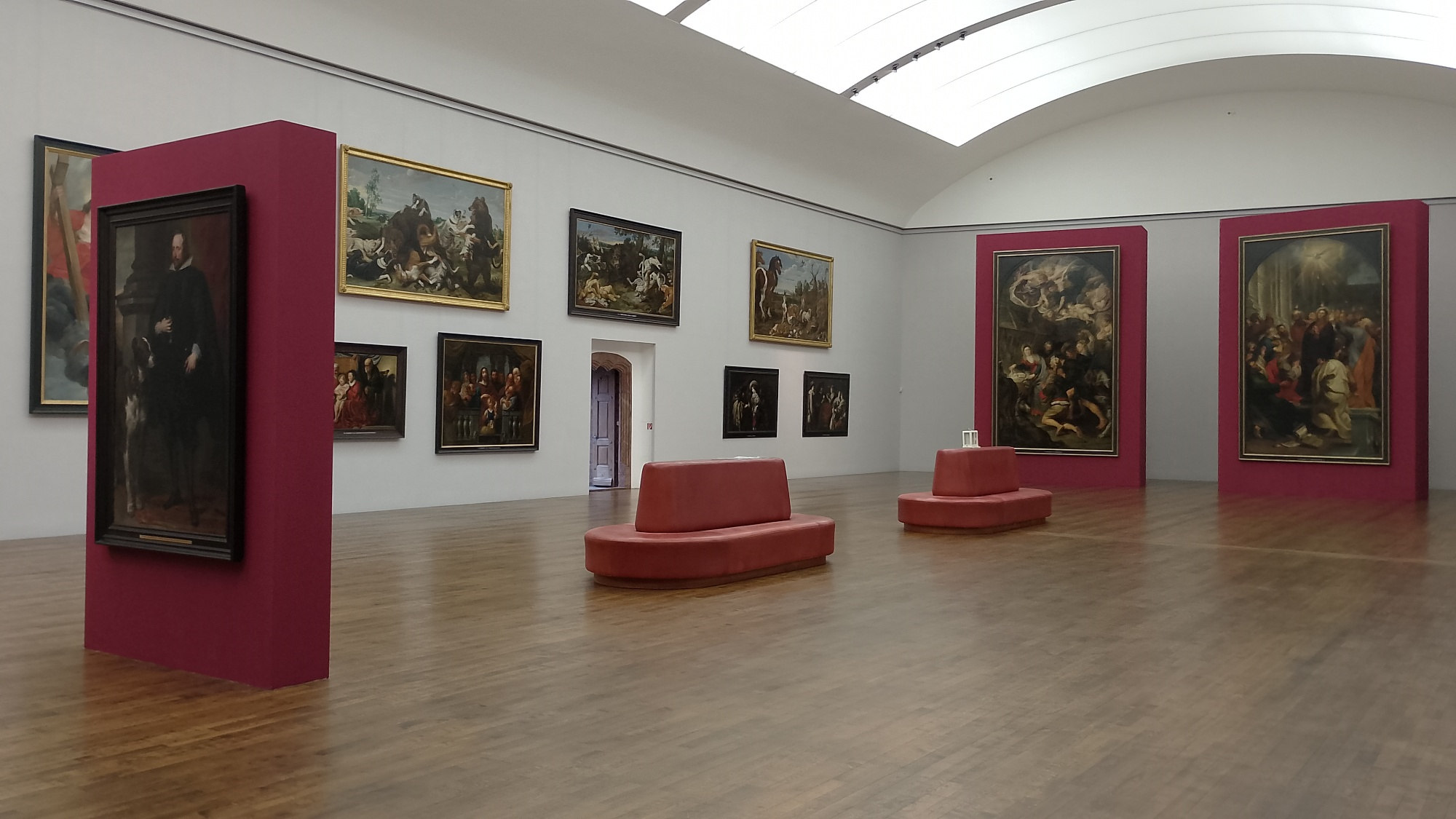 Die Flämische Barockgalerie im Schloss Neuburg.