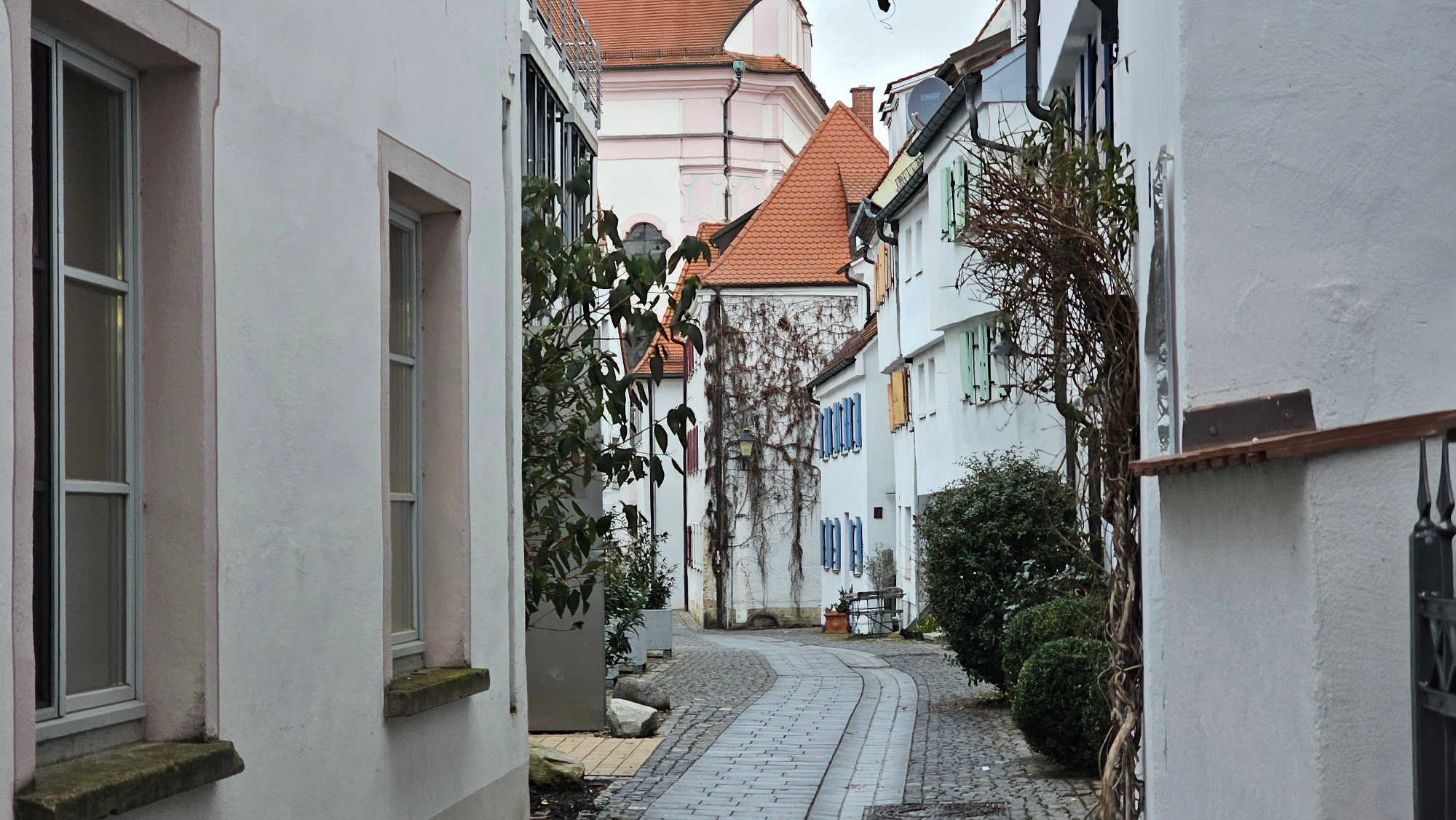 Eine Gasse in Günzburg.