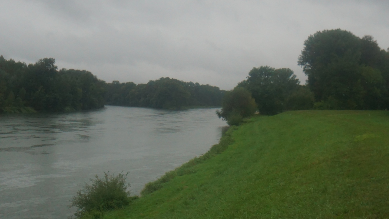 Die Lechmündung bei Marxheim.